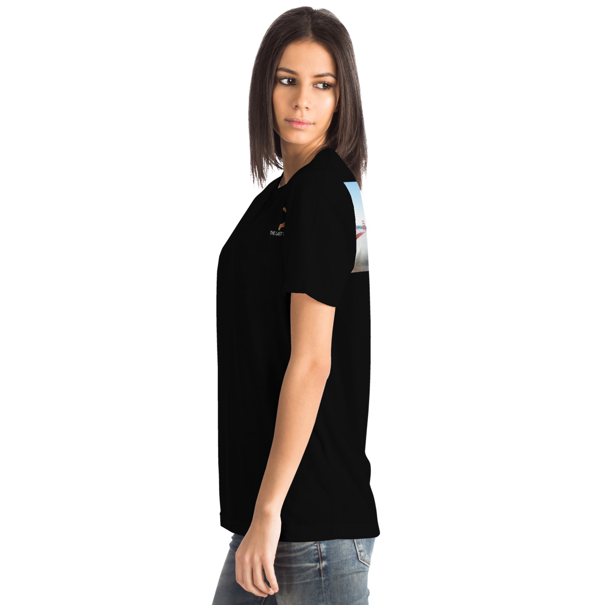 San Francisco Black Short Sleeve Shirt Bridge