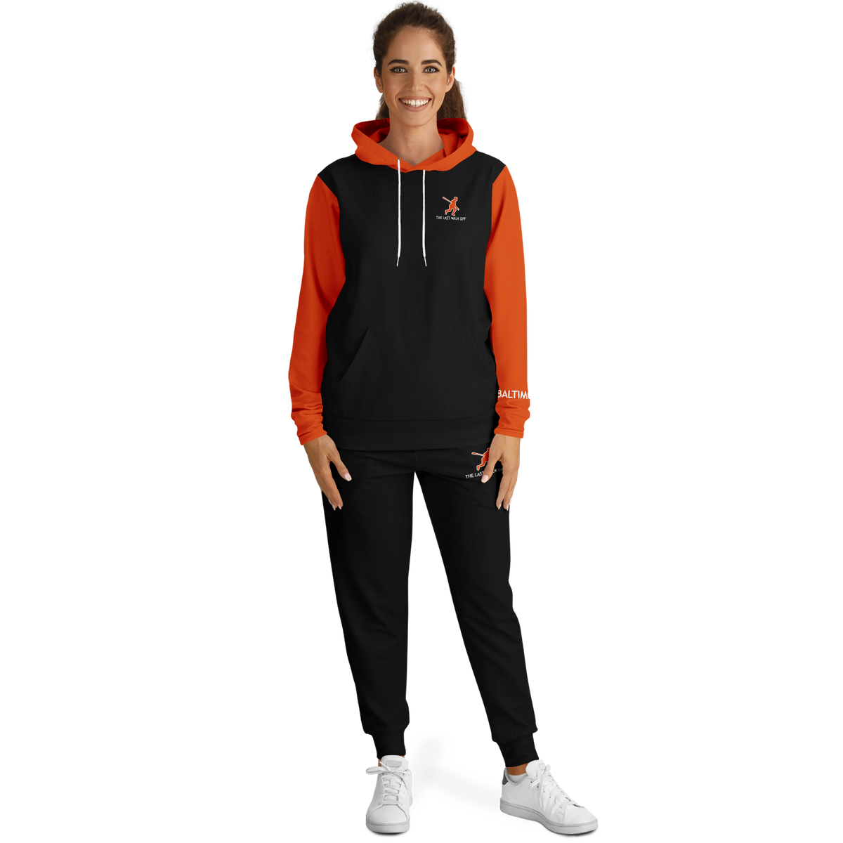 Baltimore Black Orange Hoodie and Joggers