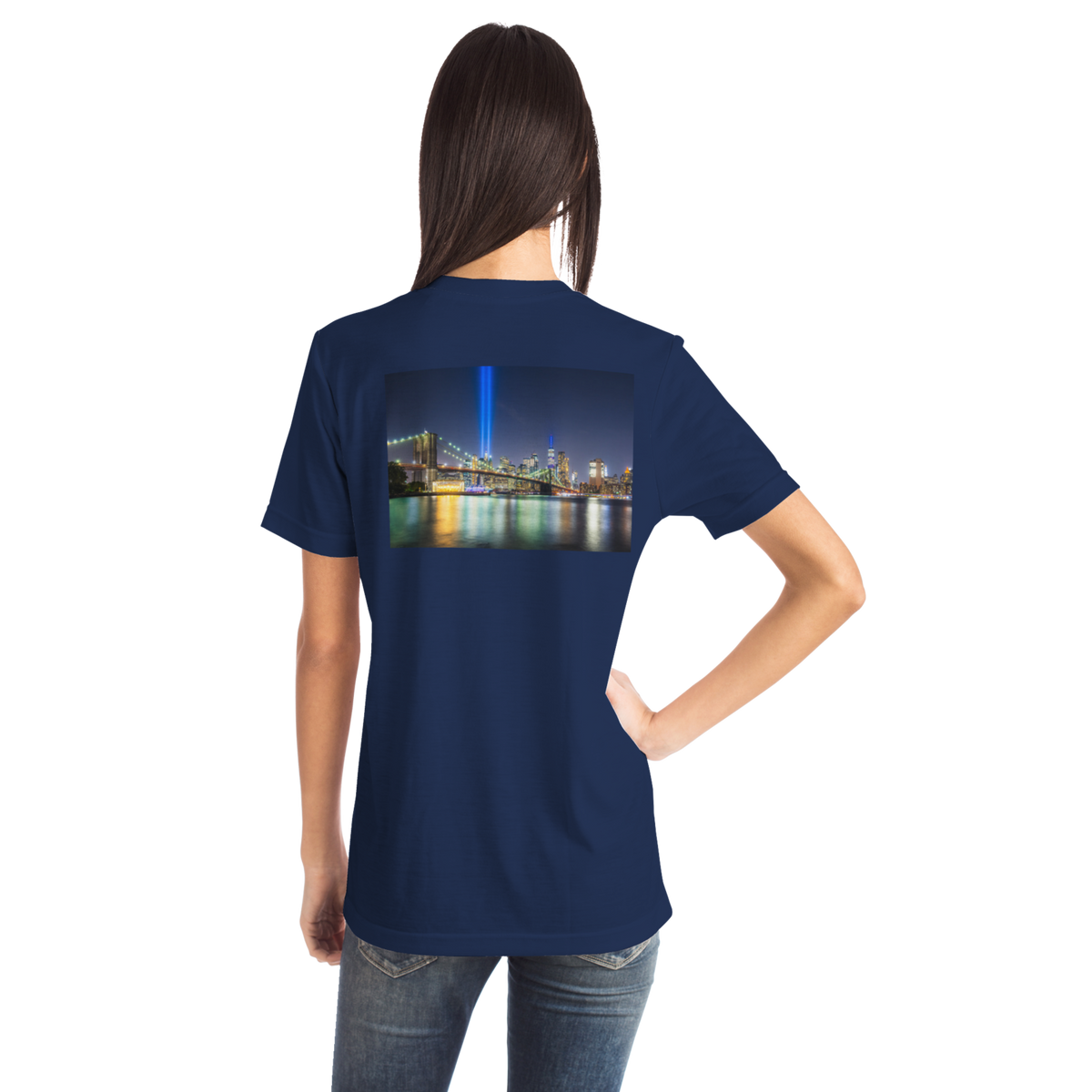 New York Navy Blue T-Shirt LIGHTS