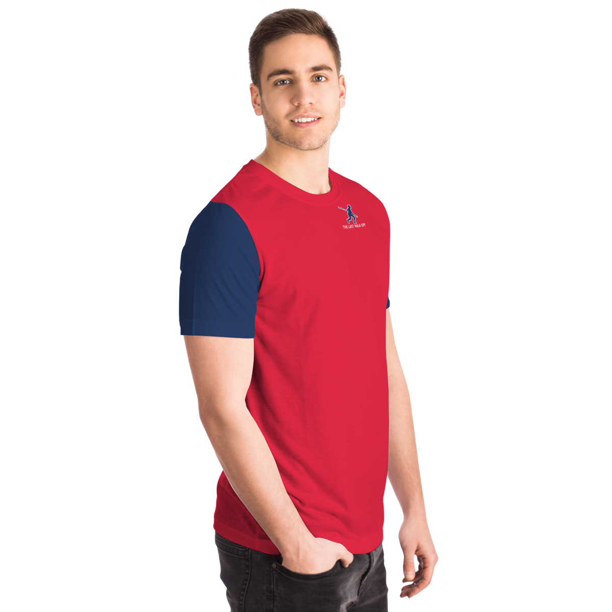 Cleveland Red Navy Blue Short Sleeve Shirt