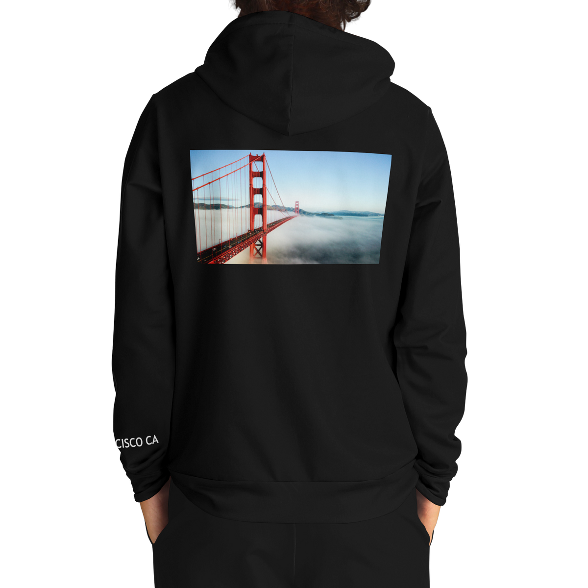San Francisco Black Hoodie Bridge