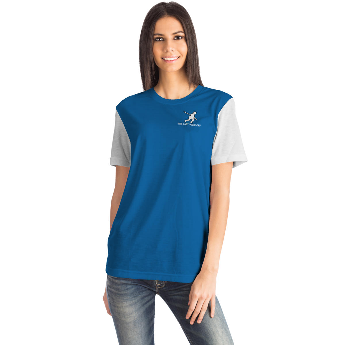 Los Angeles Blue White Short Sleeve Shirt