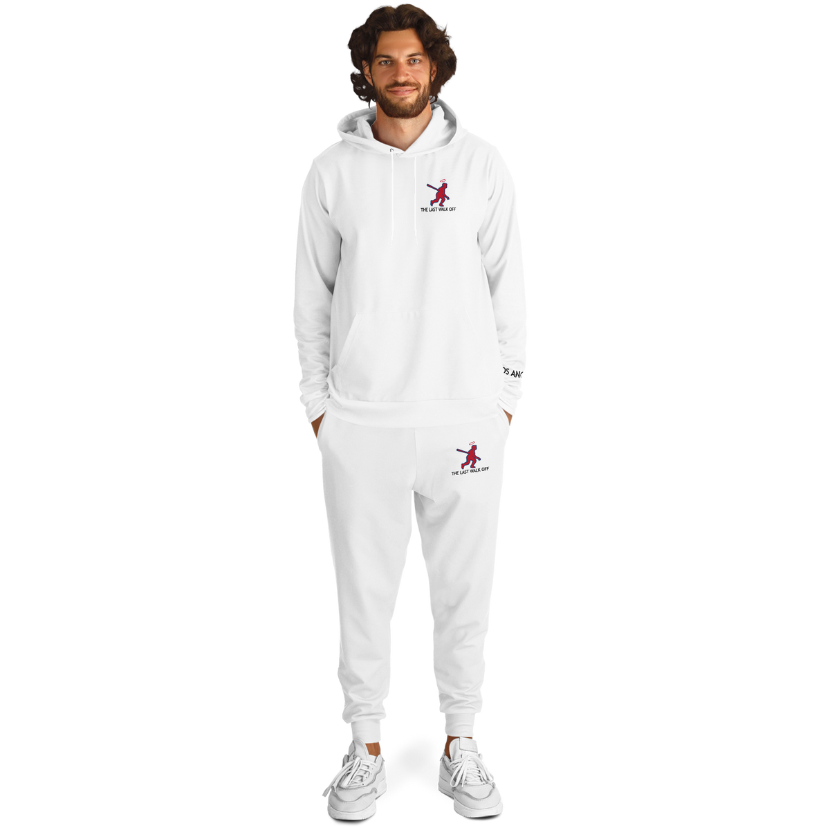 Los Angeles White Hoodie and Joggers TWO