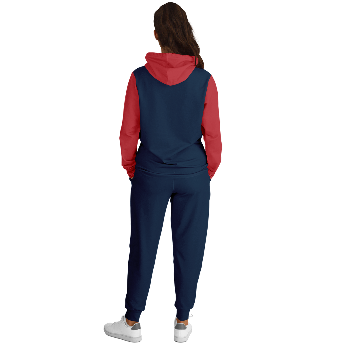 Boston Navy Blue Red Hoodie and Joggers