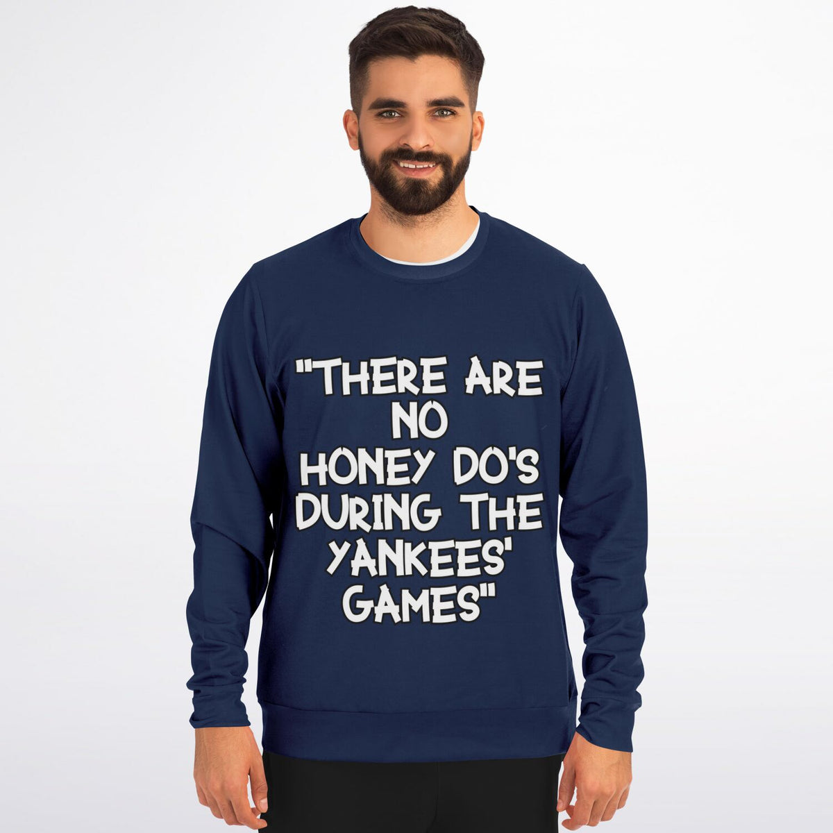 Honey Do's Navy Blue White Long Sleeve Shirt 2