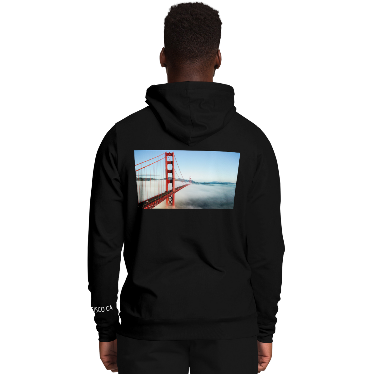 San Francisco Black Hoodie Bridge