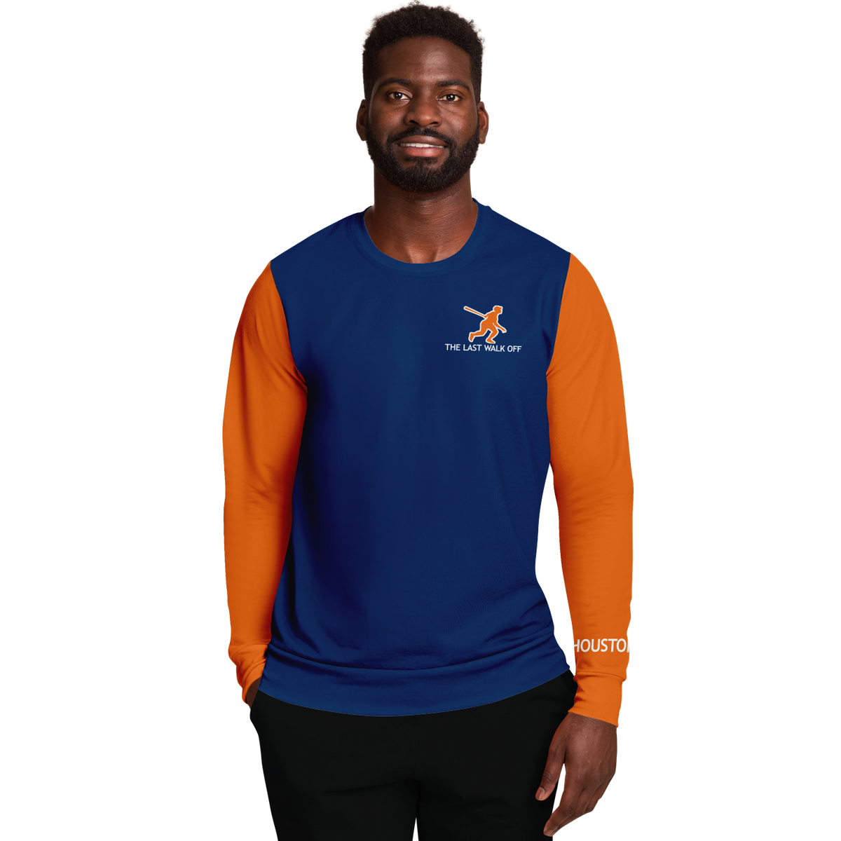 Houston Blue Orange Long Sleeve Shirt