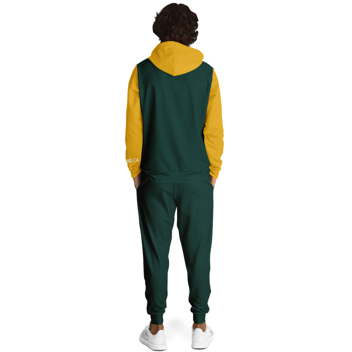 Oakland Green Yellow Hoodie and Joggers