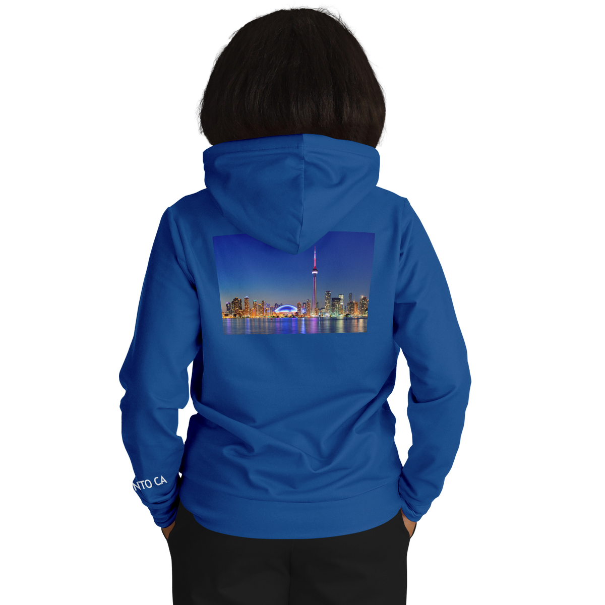 Toronto Blue Hoodie Skyline