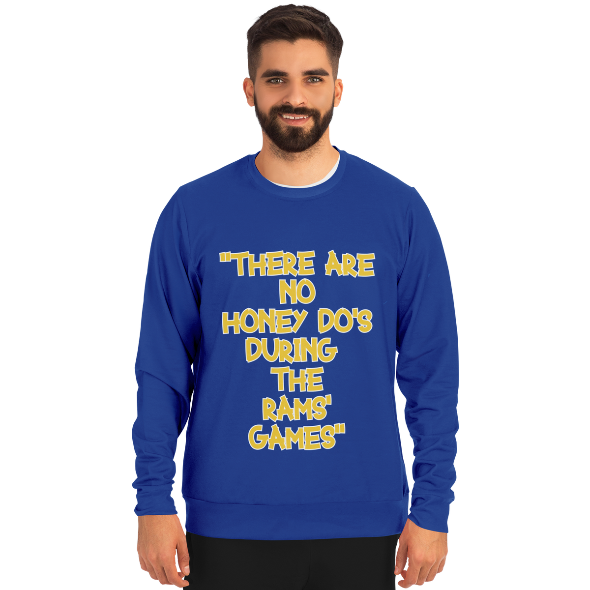 Honey Do's Blue Yellow Long Sleeve Shirt