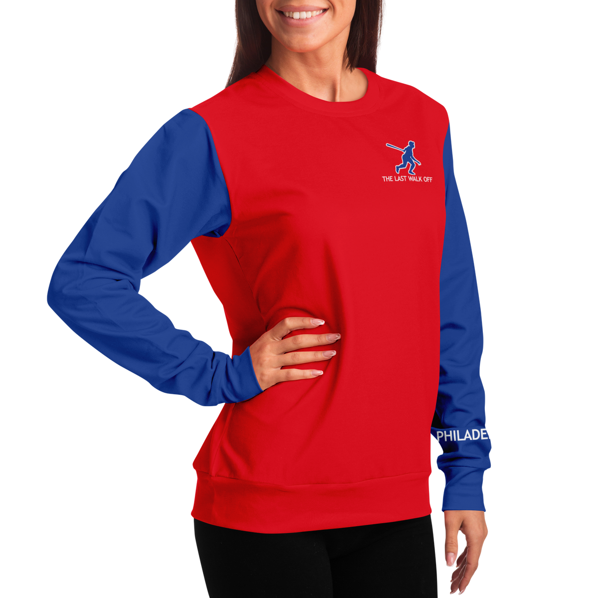 Philadelphia Red Blue Long Sleeve Shirt