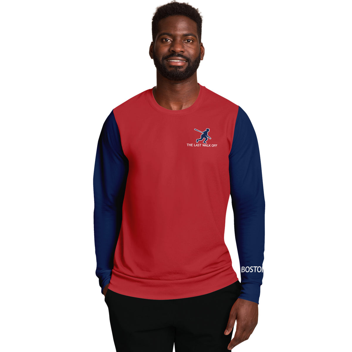 Boston Red Navy Blue Long Sleeve Shirt