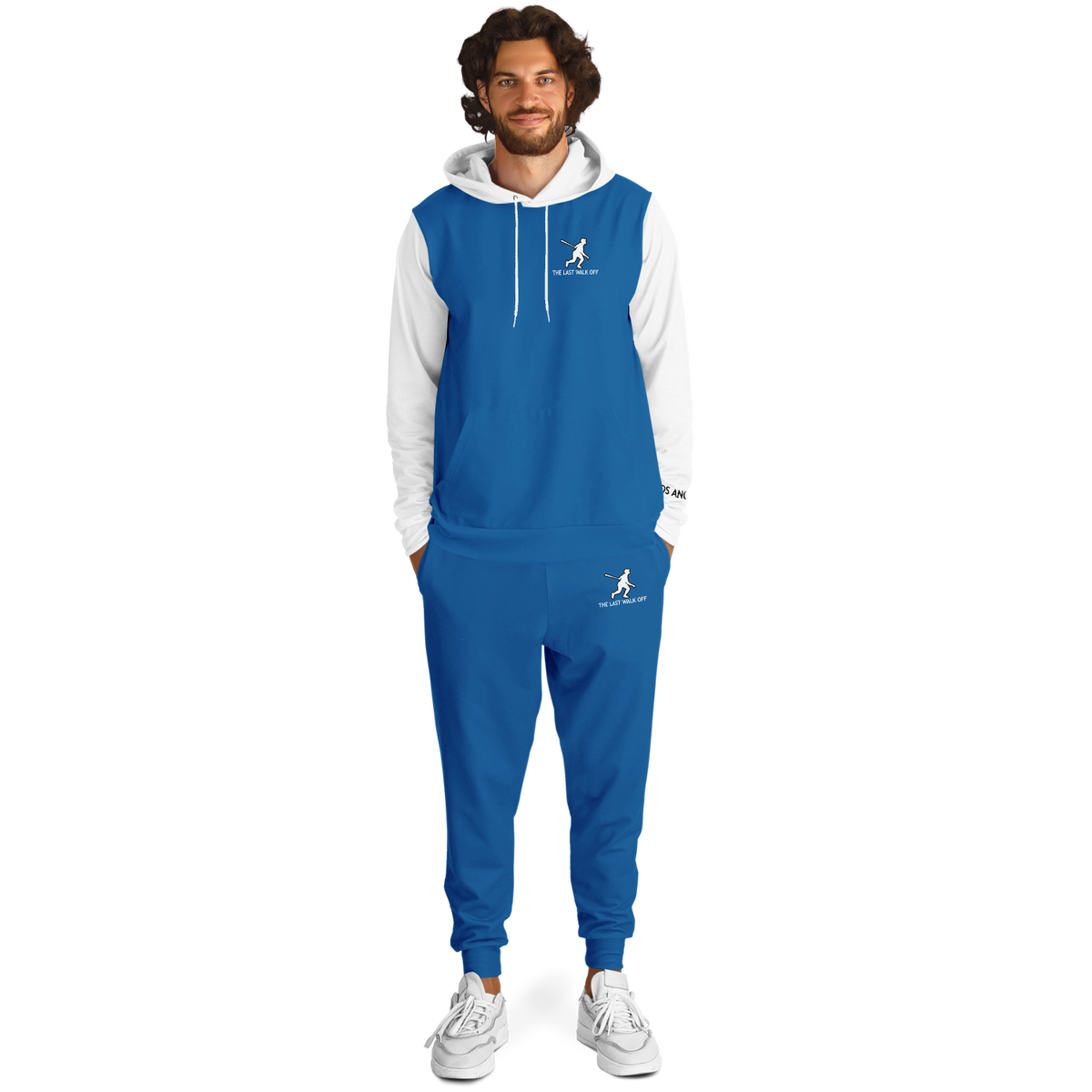 Los Angeles Blue White Hoodie and Joggers
