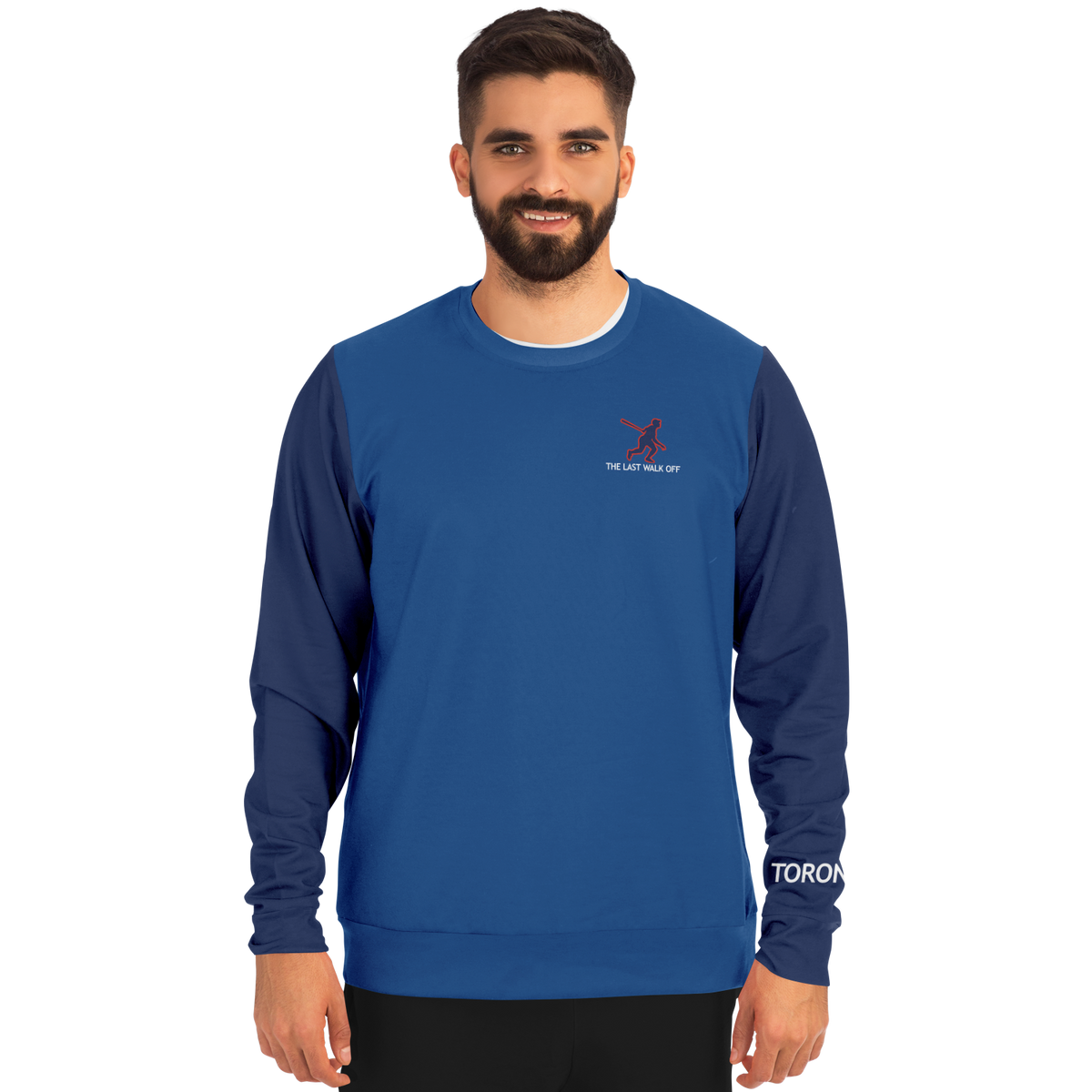 Toronto Blue Navy Blue Long Sleeve Shirt Skyline