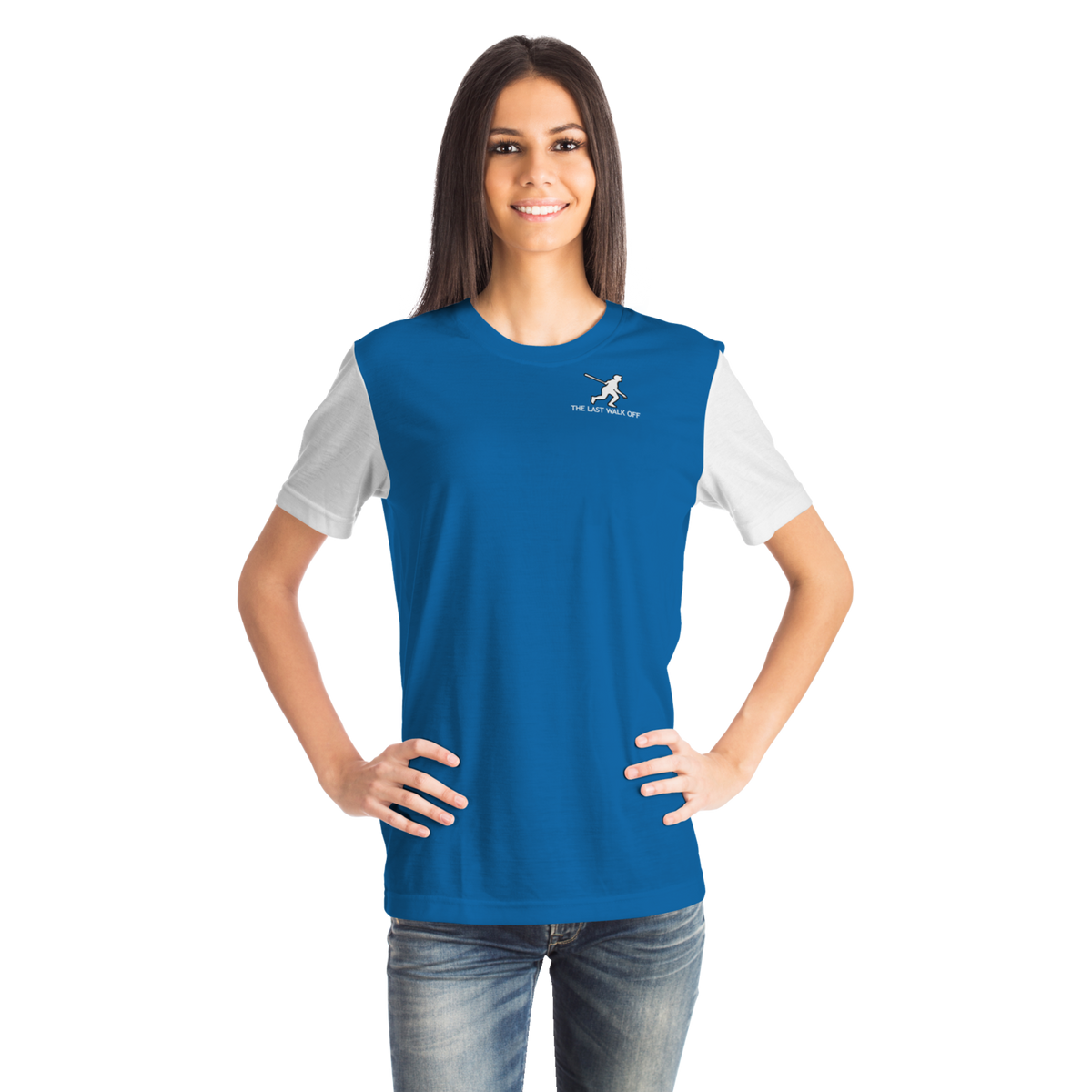 Los Angeles Blue White Short Sleeve Shirt