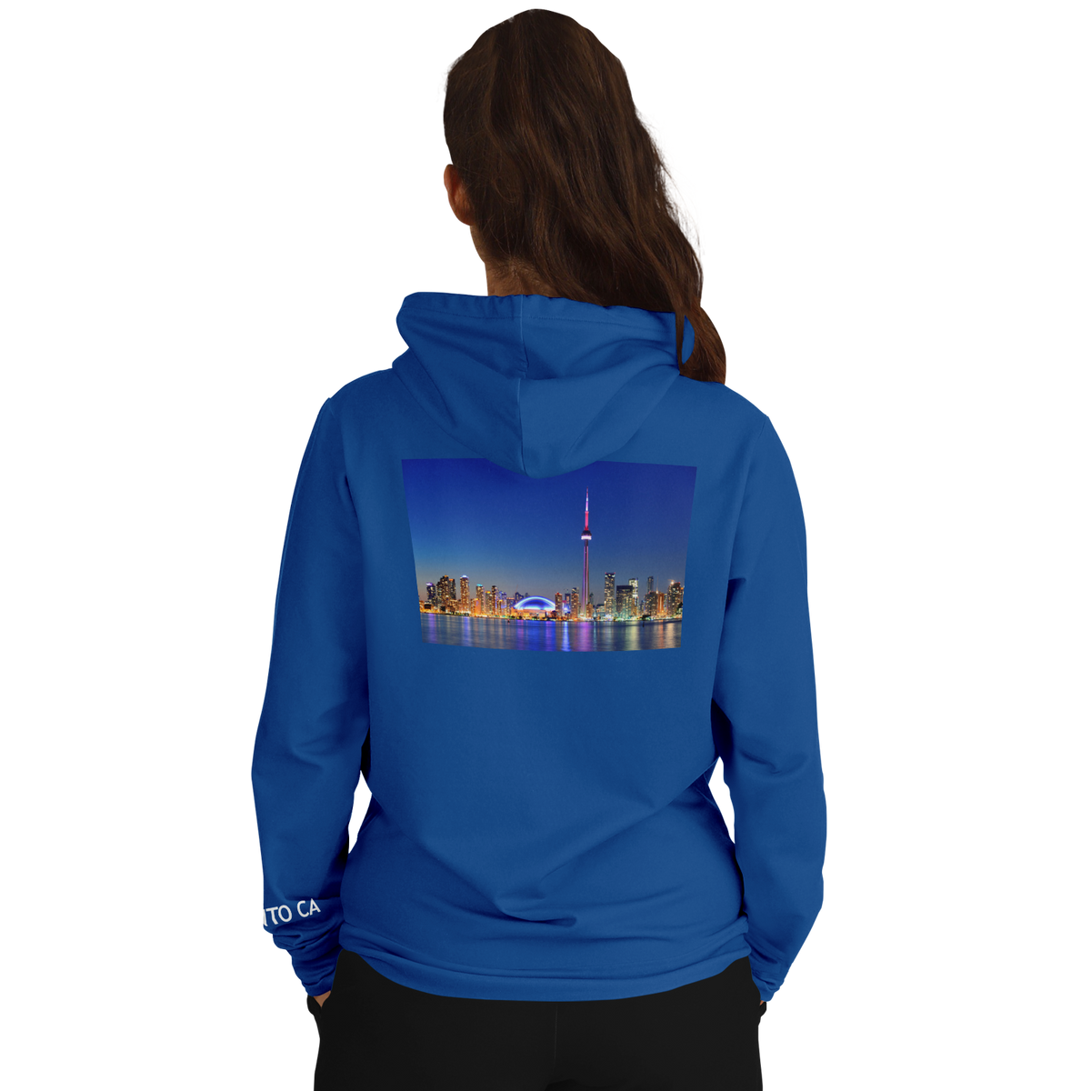 Toronto Blue Hoodie Skyline