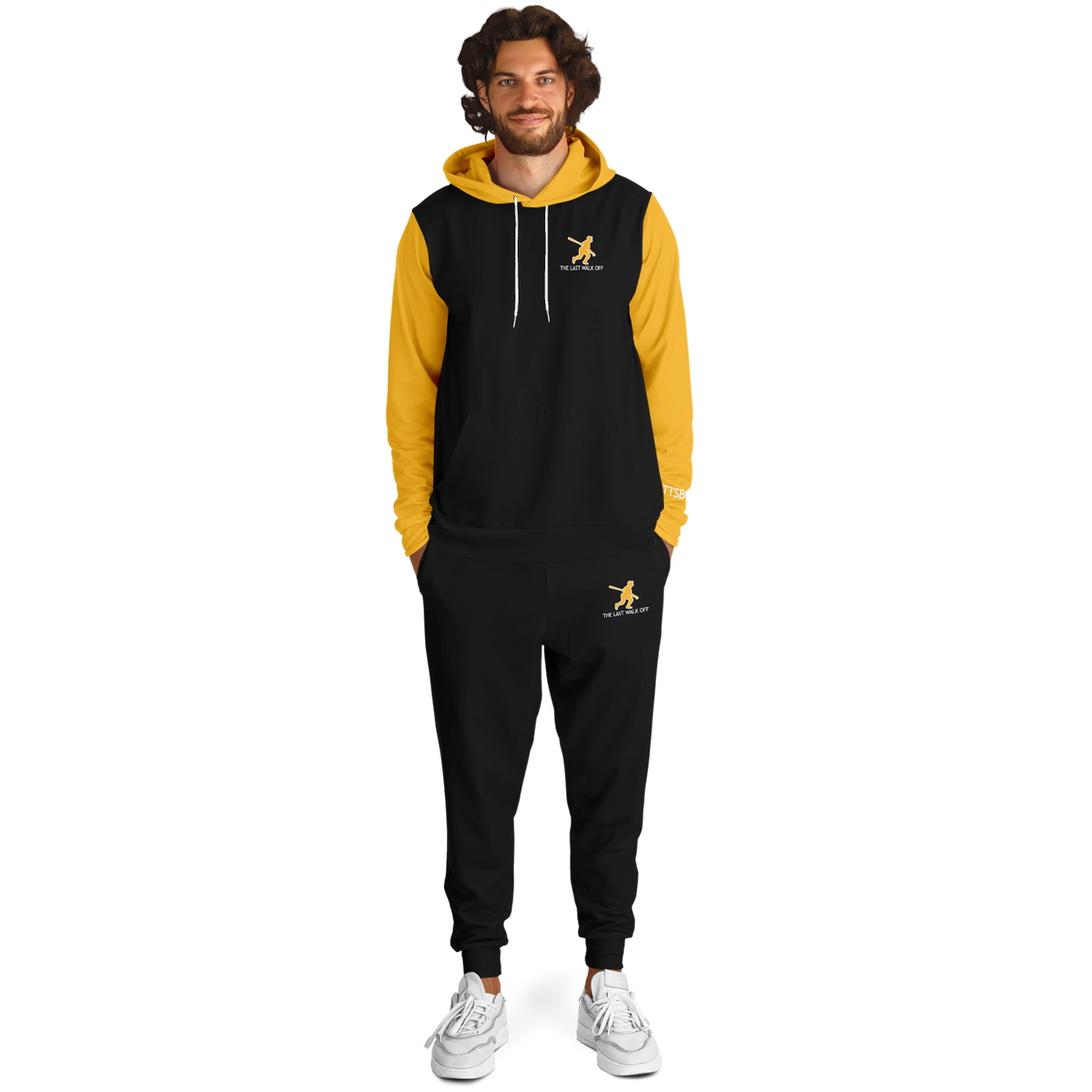 Pittsburgh Black Yellow Hoodie and Joggers