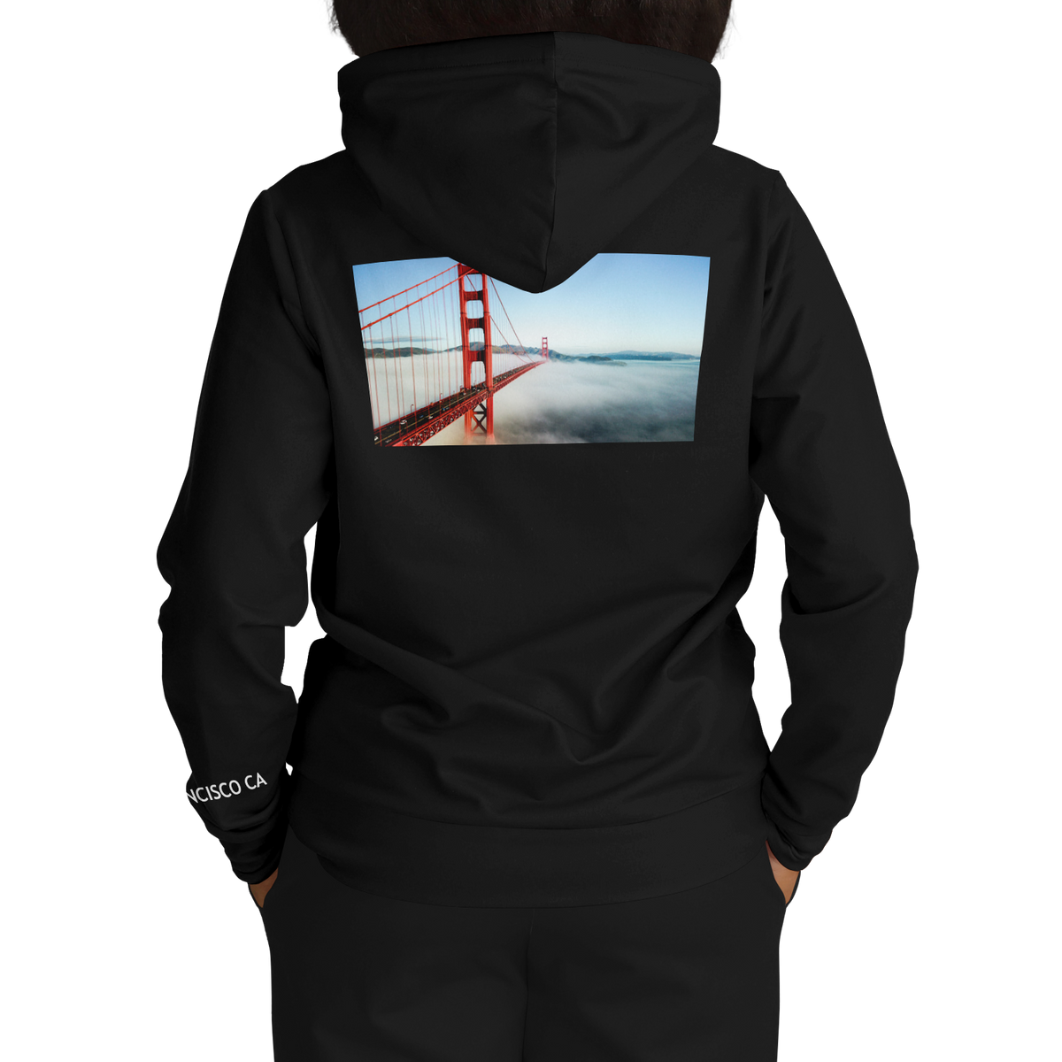 San Francisco Black Hoodie Bridge
