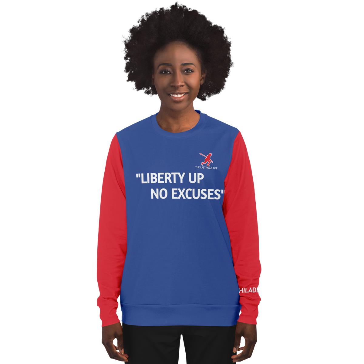 Philadelphia Blue Red Long Sleeve Shirt Quote