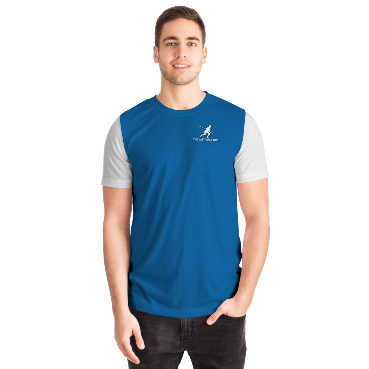 Los Angeles Blue White Short Sleeve Shirt