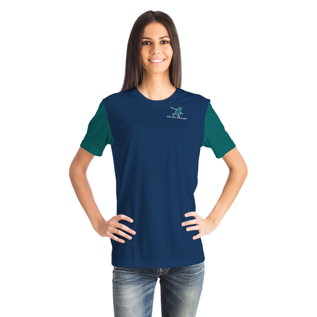 Seattle Navy Blue Green Short Sleeve Shirt