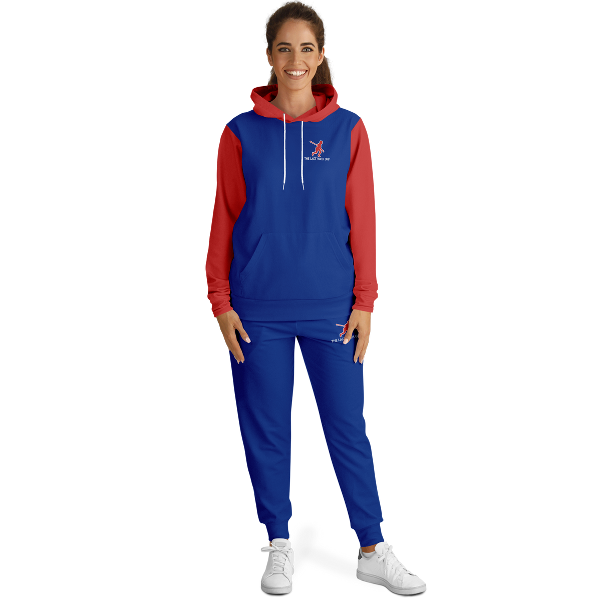 Chicago Blue Red Hoodie and Joggers