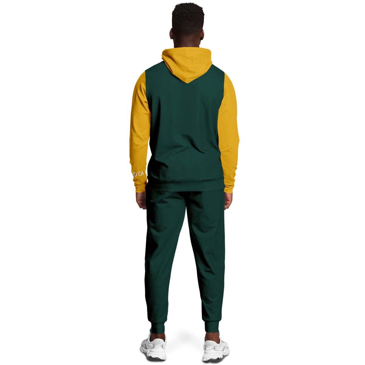 Oakland Green Yellow Hoodie and Joggers