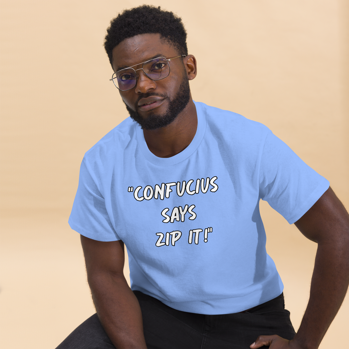 Confucius Zip It T-shirt