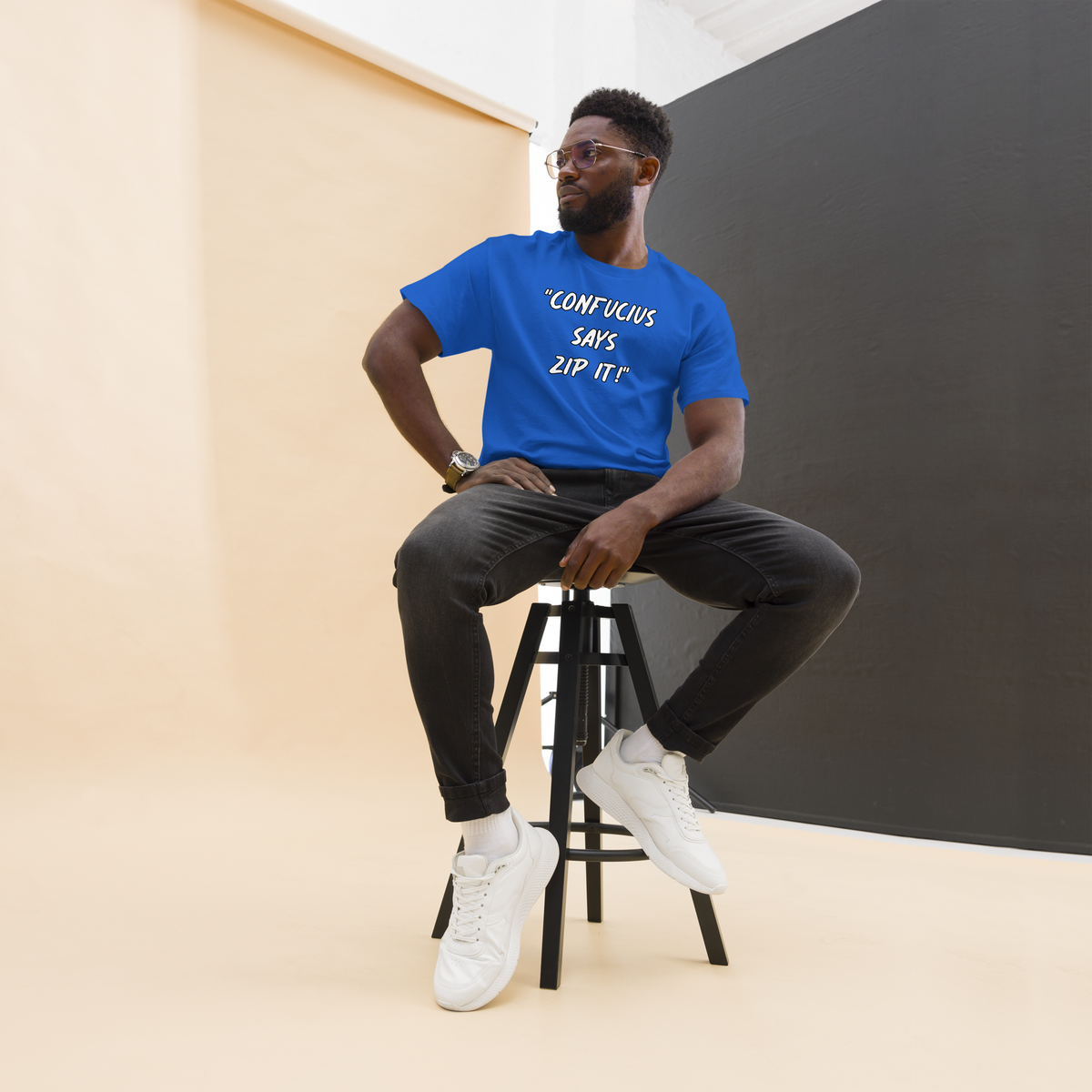 Confucius Zip It T-shirt
