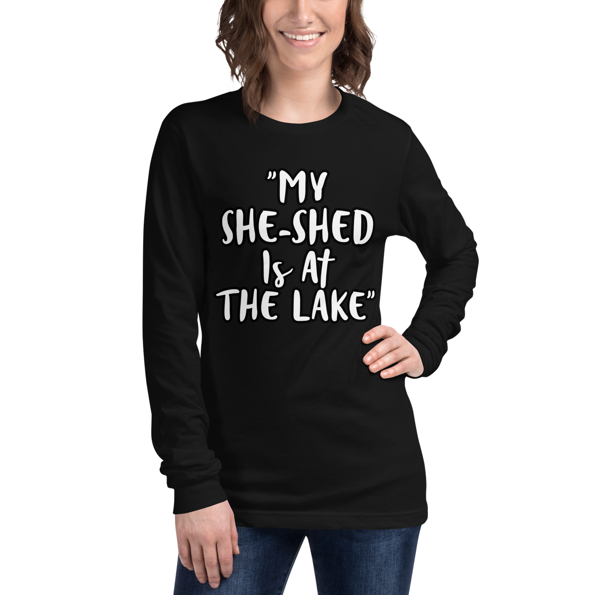 She-Shed Lake Long Sleeve Shirt