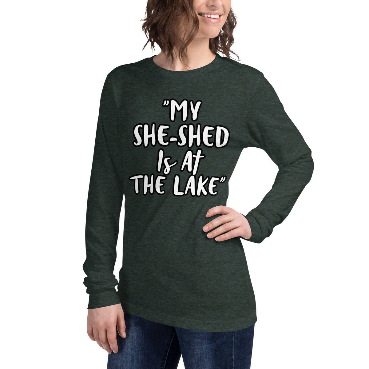 She-Shed Lake Long Sleeve Shirt