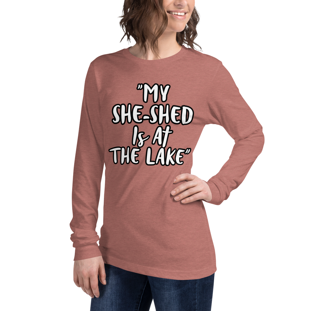 She-Shed Lake Long Sleeve Shirt