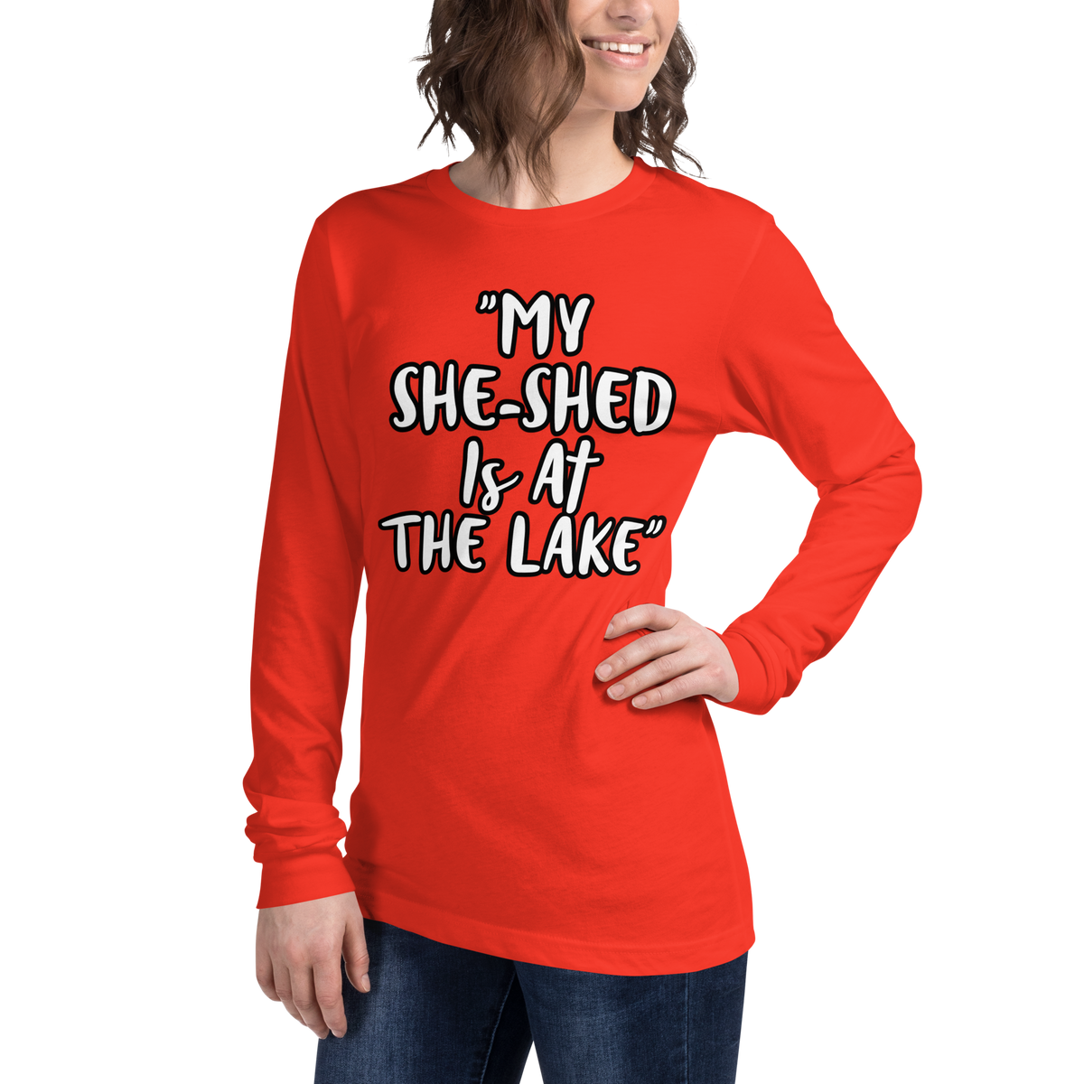 She-Shed Lake Long Sleeve Shirt