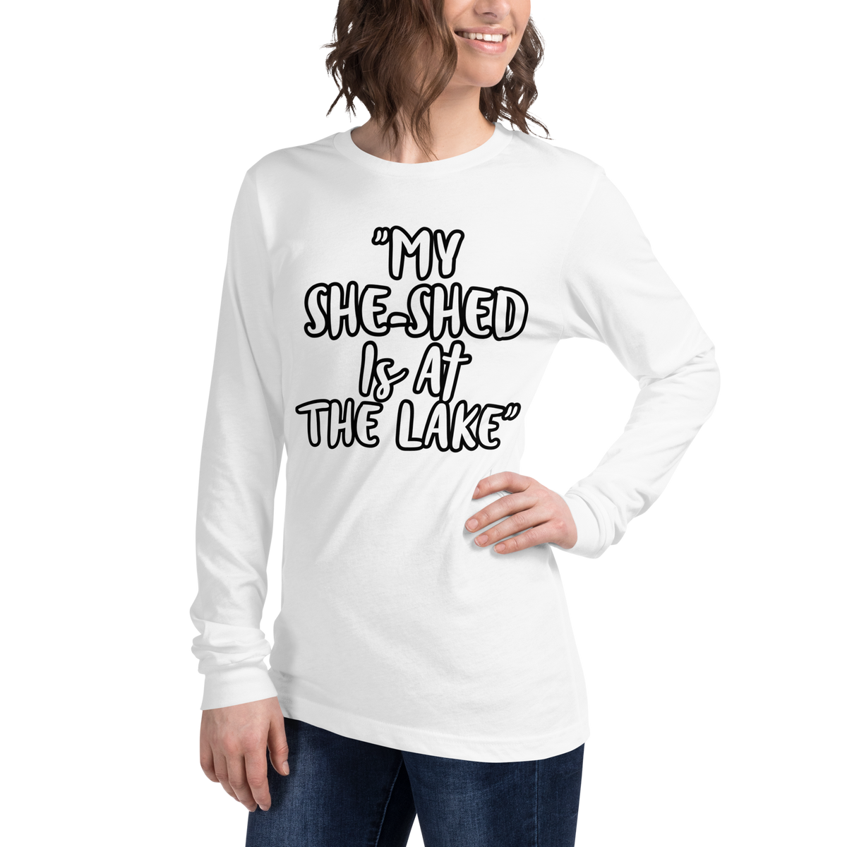 She-Shed Lake Long Sleeve Shirt