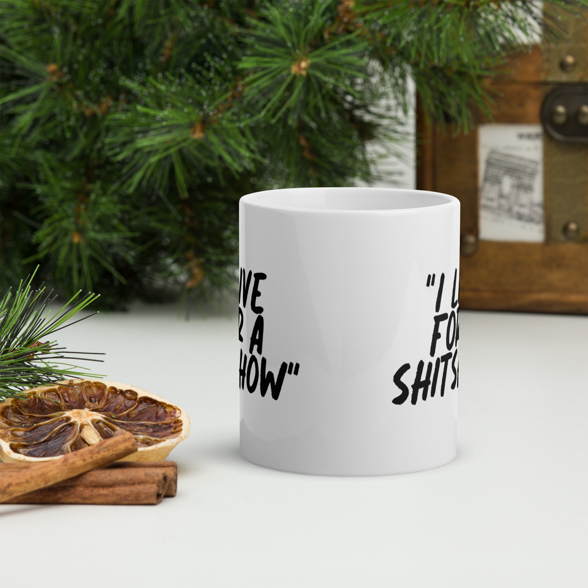 Live for a Show White Mug