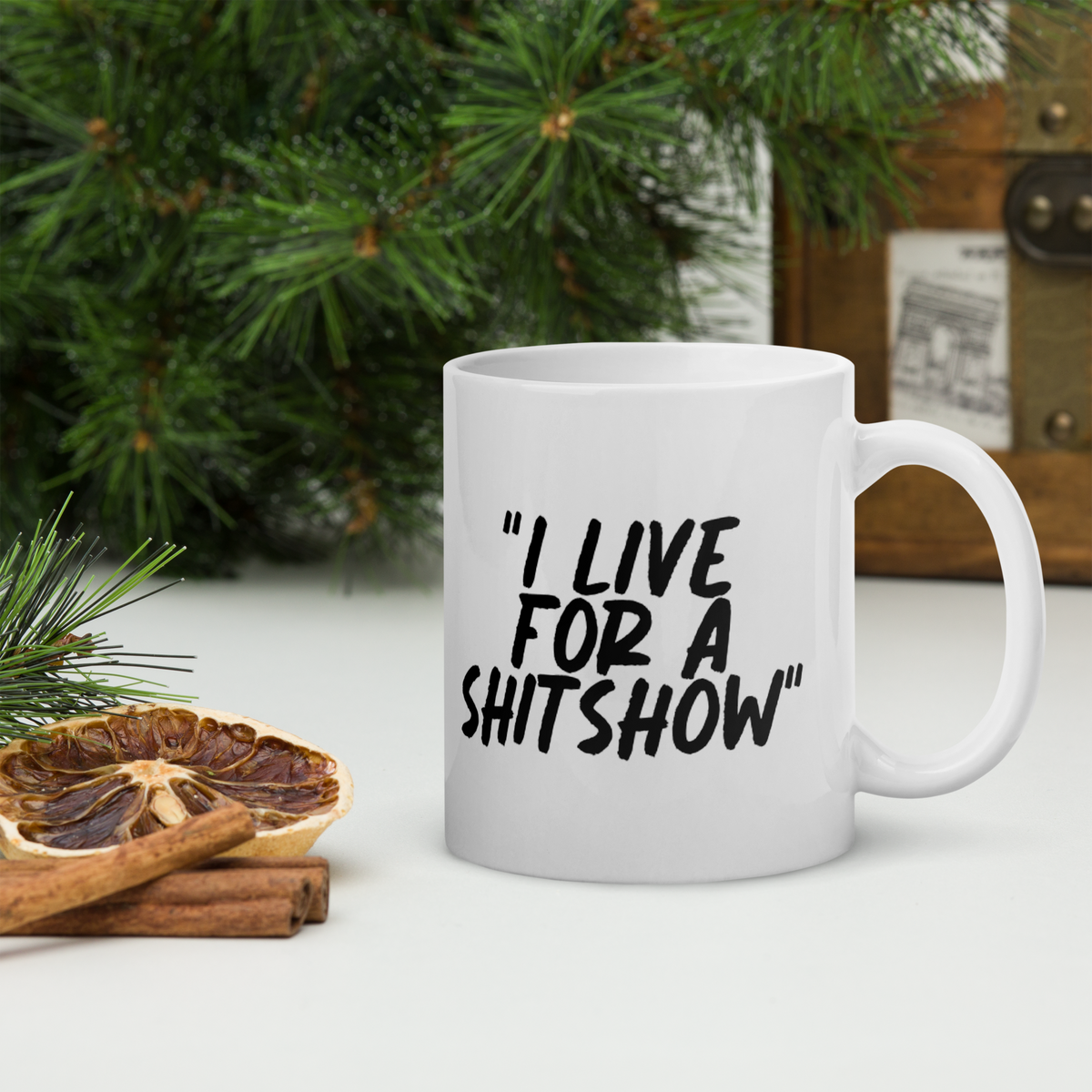 Live for a Show White Mug