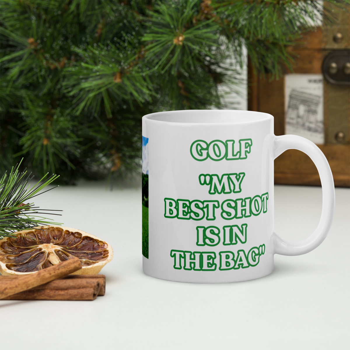 Best Shot Golf White Mug