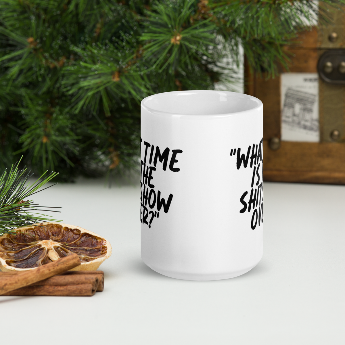 What Time Show White Mug