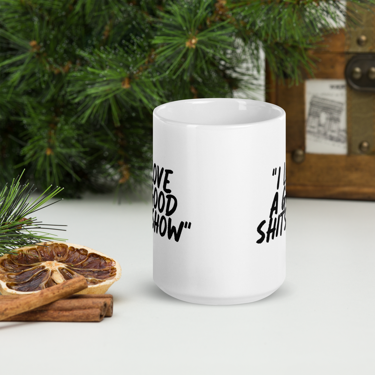 Love a Good Show White Mug