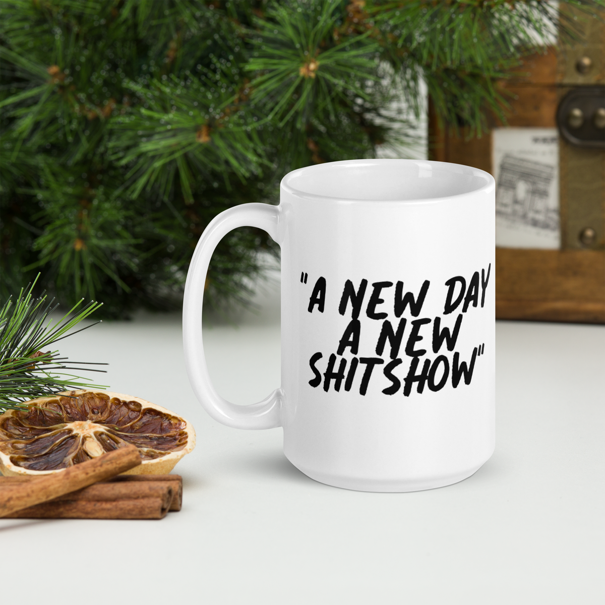 A New Day White Mug