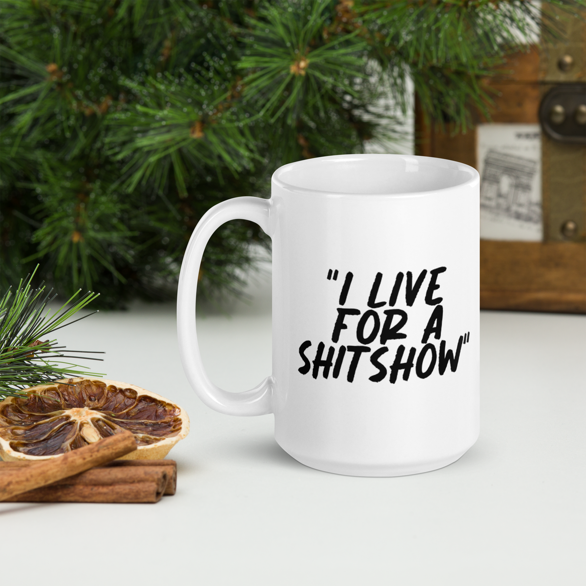 Live for a Show White Mug