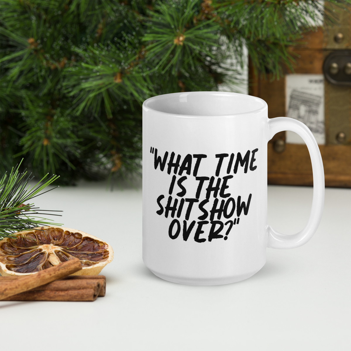 What Time Show White Mug