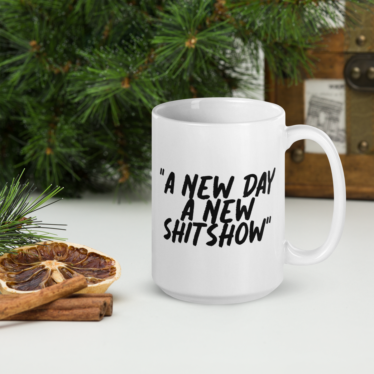 A New Day White Mug