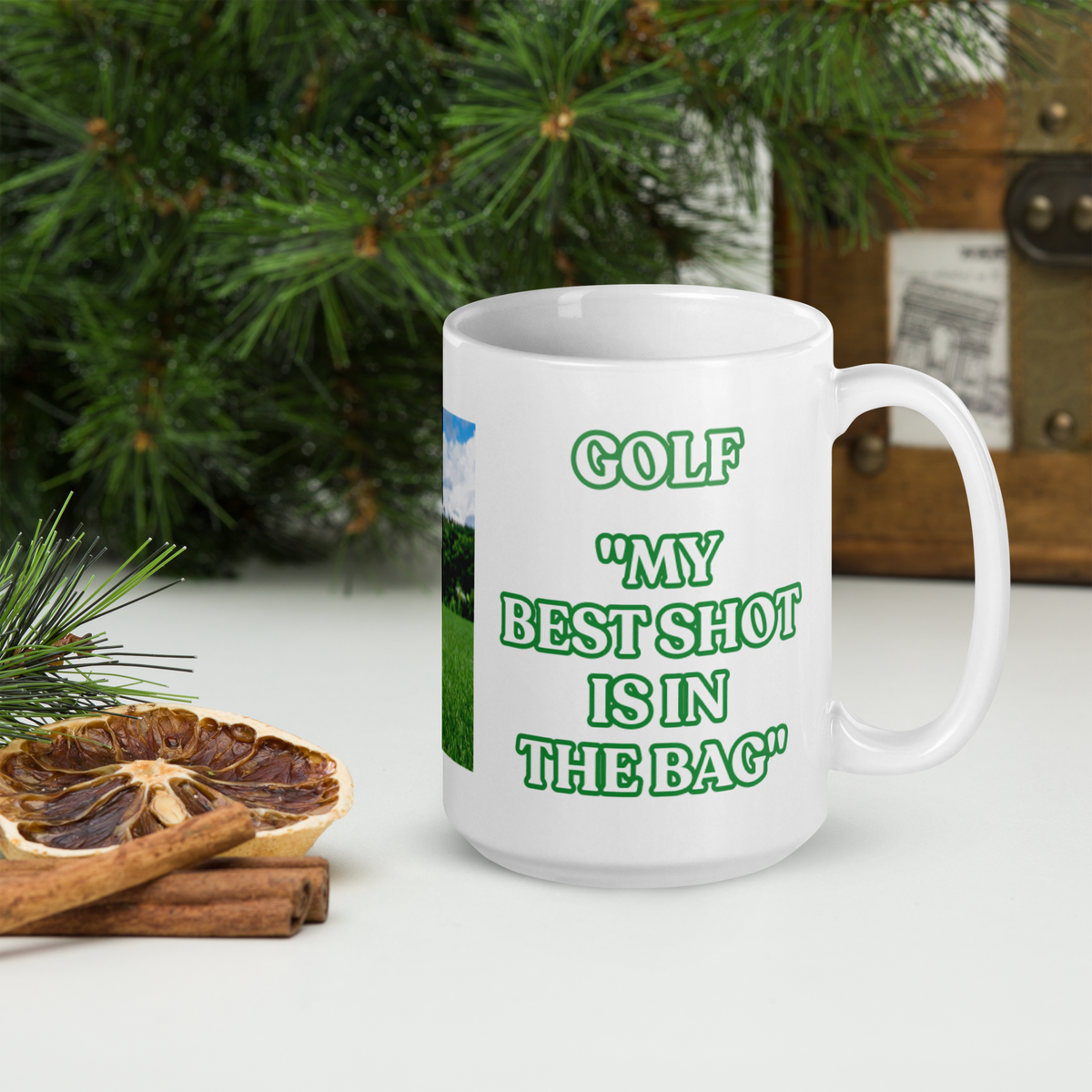Best Shot Golf White Mug